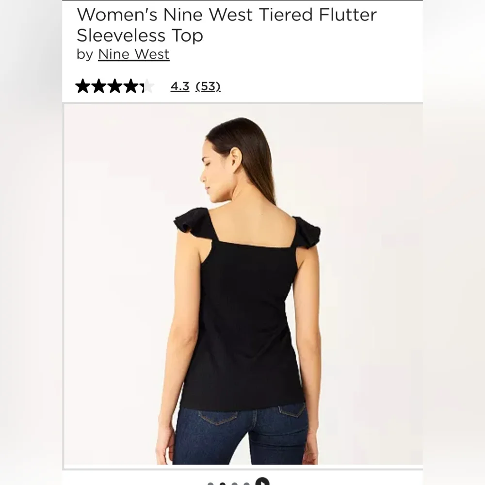 Nine West Ruffle Tank - Picture 3 of 7